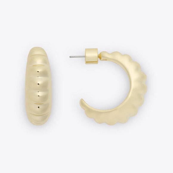 Draper James Ridge Hoop Earrings - Picture 2 of 5